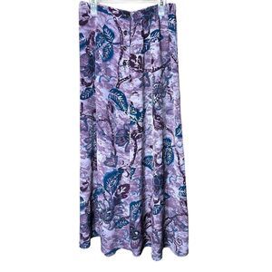 Vintage Sharon Anthony‎ 90s Purple Maxi Skirt Size M